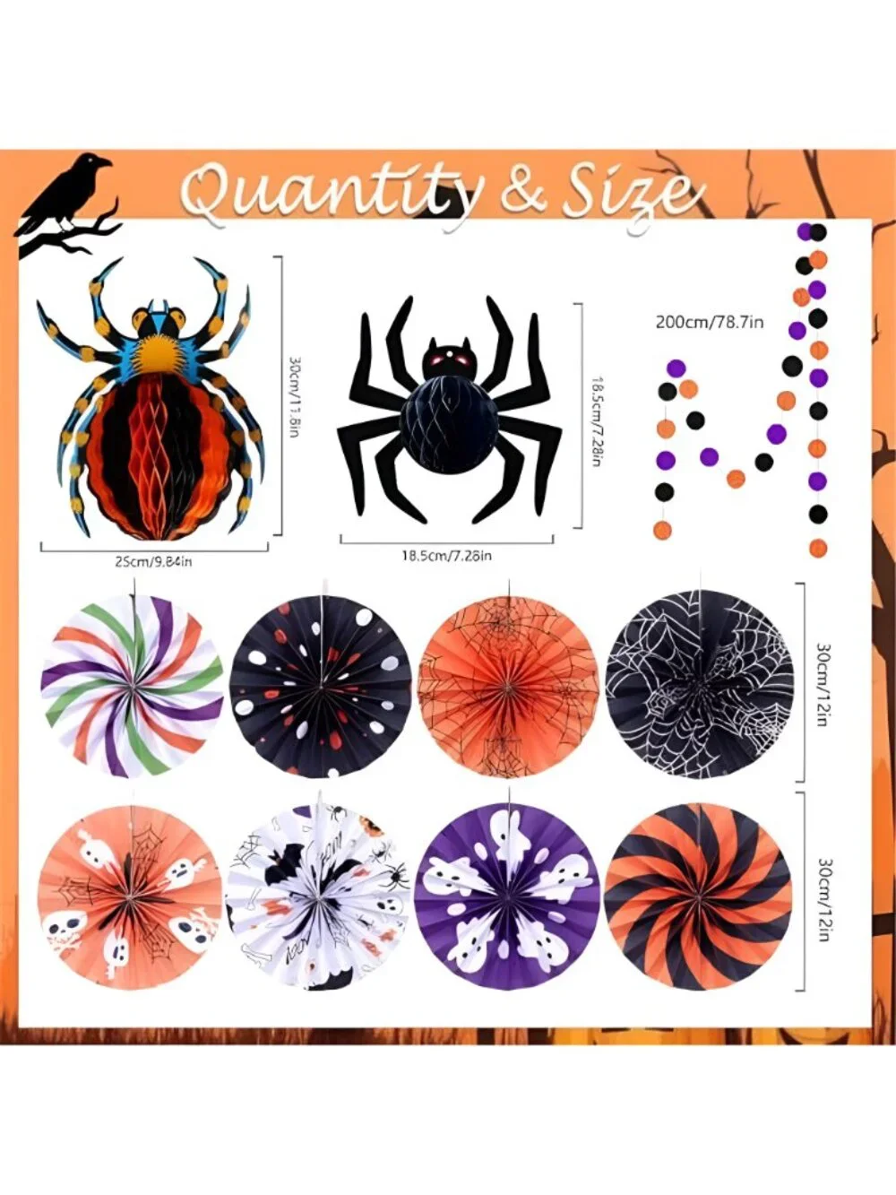 Happy Halloween Banner Indoor Outdoor HALLOWEEN Party Decoration Black Purple